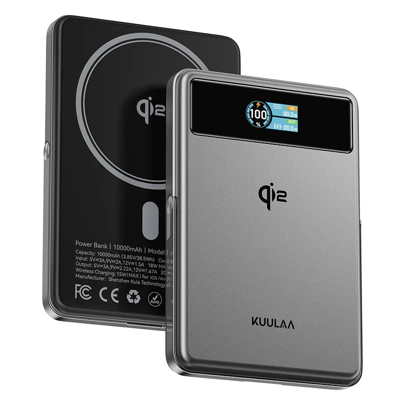 Qi2 Magnetic Power Bank