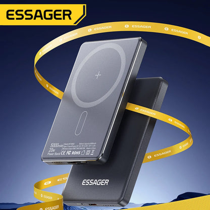 MagSafe EssAger Power Bank — Slim 5000mAh
